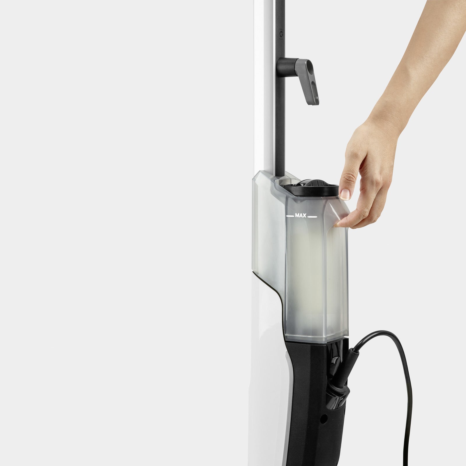 Kärcher Dampfmopp SC 2 Upright – 0,4 l – Schwarz/Weiss – 16,8 × 31,4 × 118,5 cm
