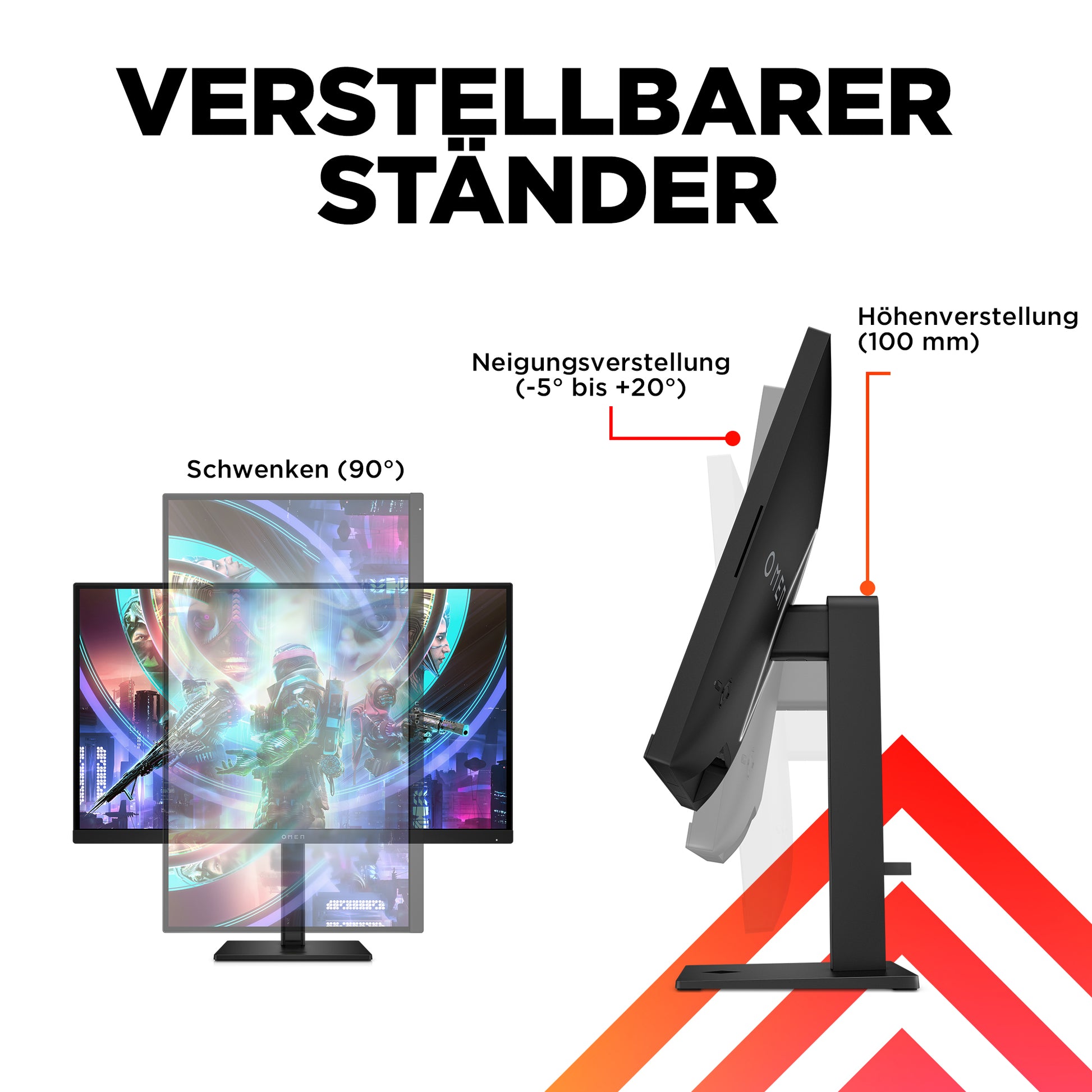 HP OMEN 27qs – Monitor, 27", 2560 × 1440 (WQHD), IPS, 240 Hz