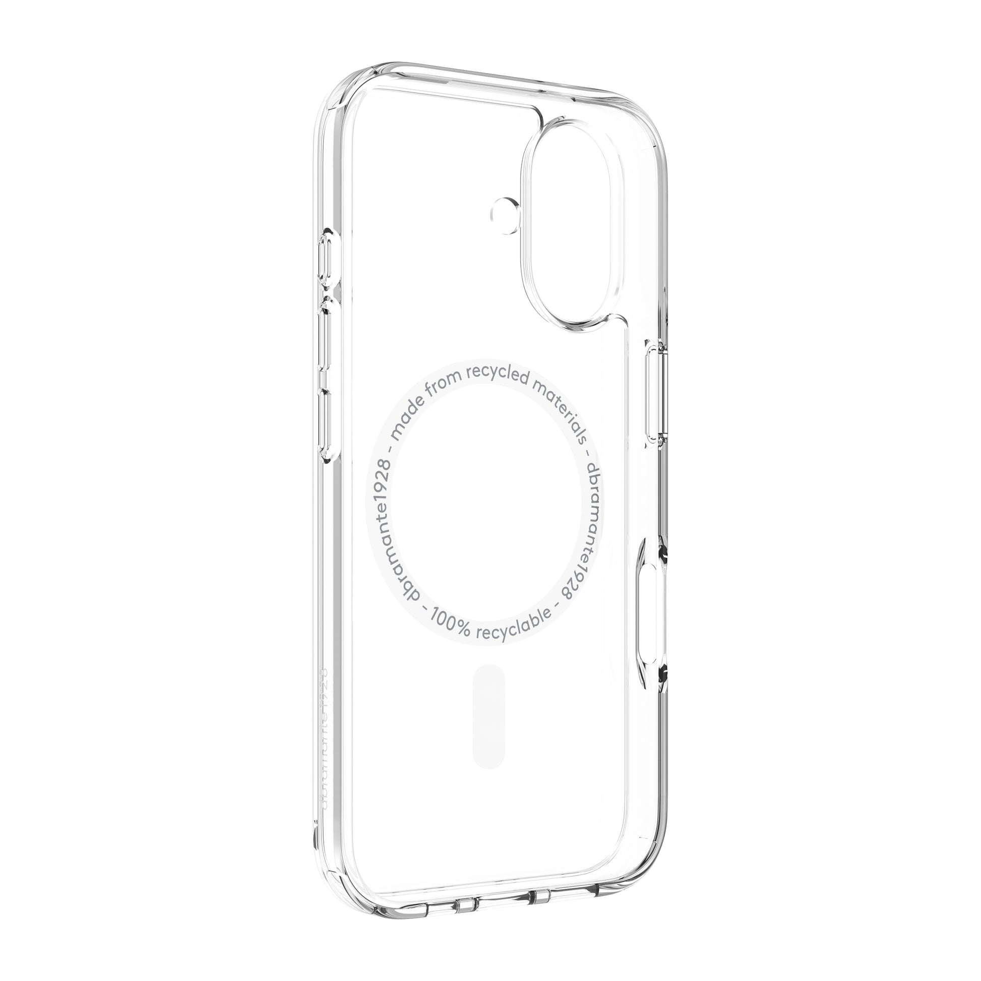 dbramante1928 Backcover – für Apple iPhone 17, MagSafe, Kunststoff, Transparent, bis 3 m sturzsicher