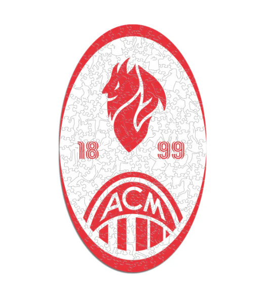 Iconic Puzzles AC Milan – Retro Logo – Logikspiel, 1 Spieler, ab 14 Jahren, mehrsprachig