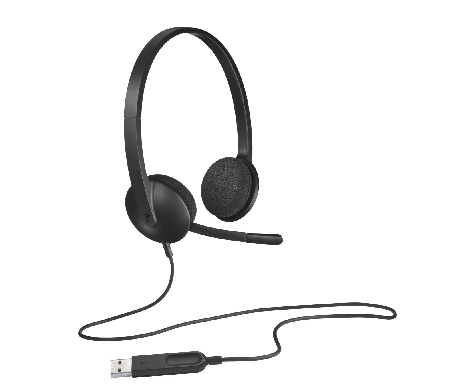 Logitech H340 Office-Headset – Over-Ear, Stereo, Kabel, USB, Schwarz