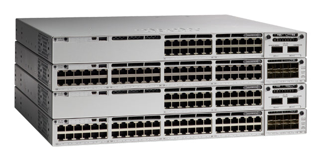 Cisco Catalyst C9300L-24UXG-2Q-A – Verwalteter L2/L3 Switch – 16× 1G, 8× 10G, 2× QSFP+, PoE-Budget 880 W, 19", 1U