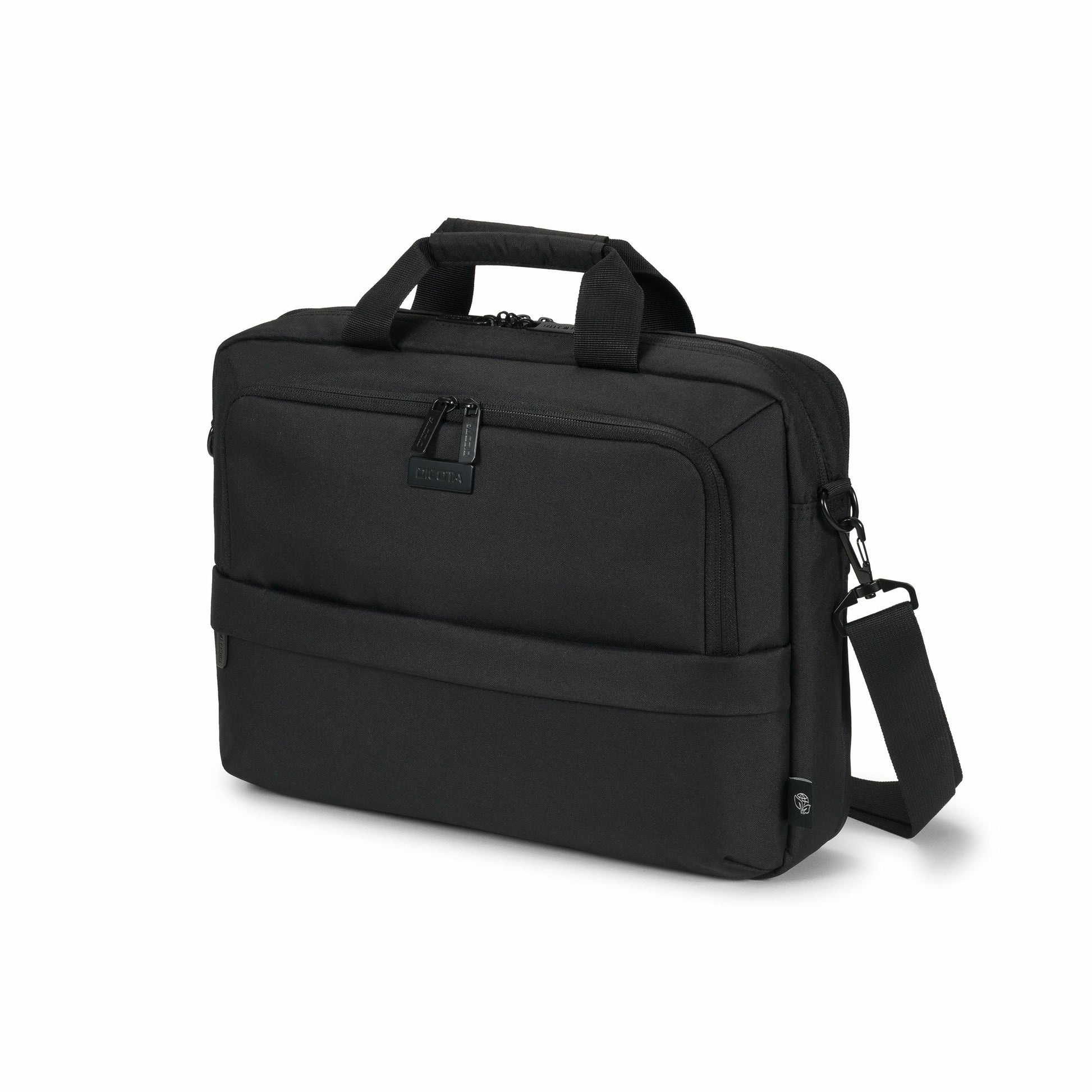 DICOTA Notebook-Tasche bis 14,1" – aus 100% recyceltem PET, wasserabweisend – Schwarz