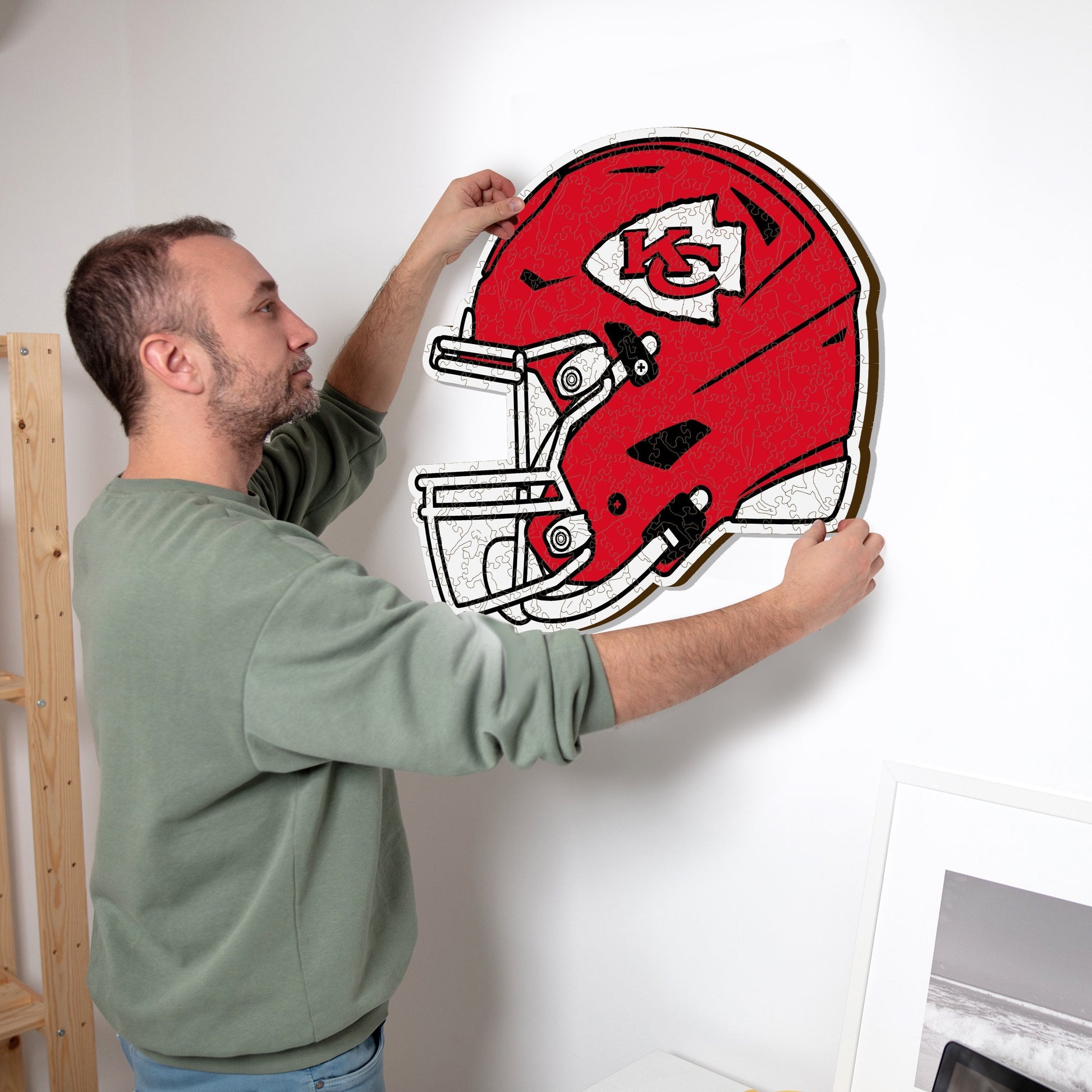 Iconic Puzzles NFL Kansas City Chiefs Helm Grösse S – Logikspiel, ab 10 J.