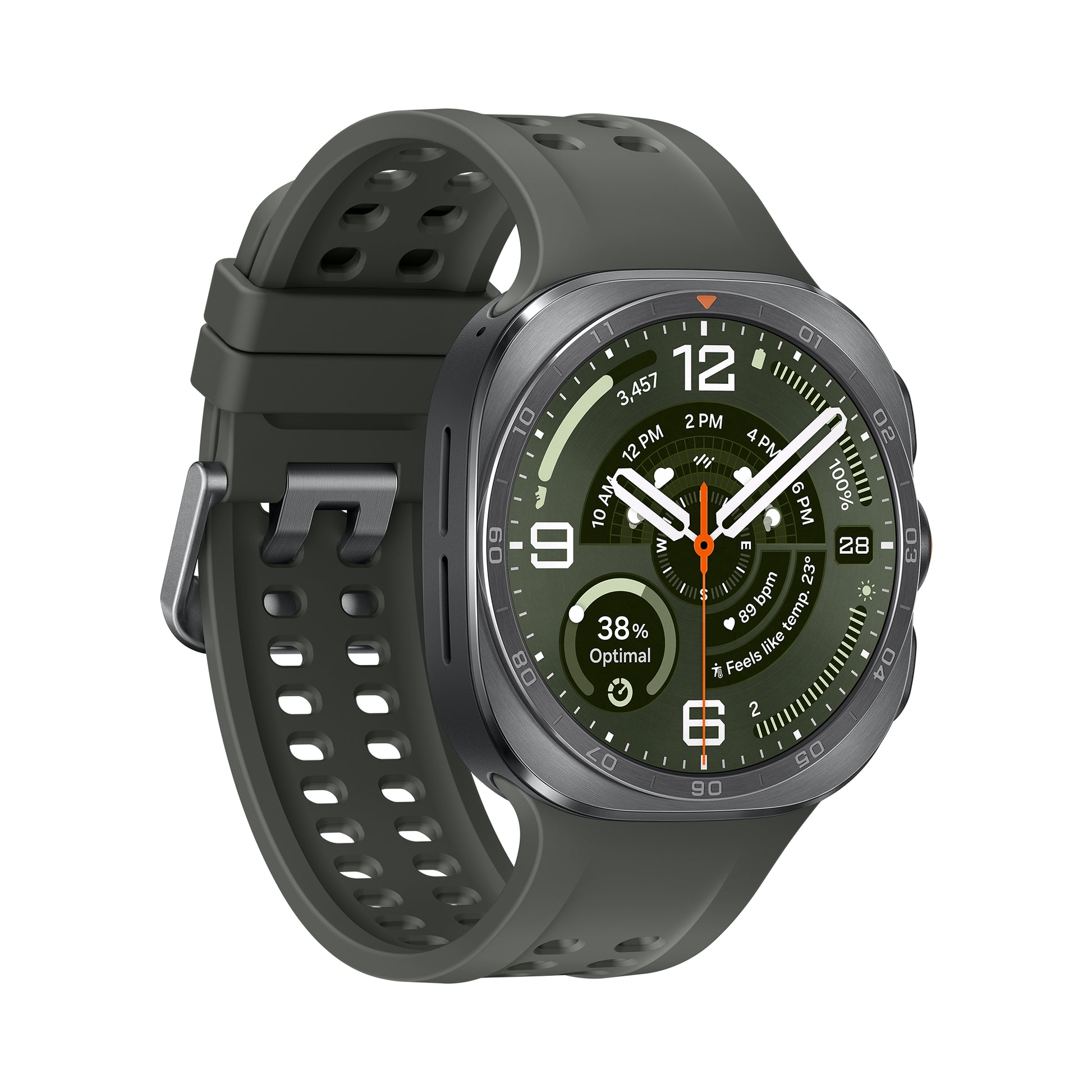 Samsung Galaxy Watch Ultra 2 47 mm GPS + Cellular – Titan Silber, Grau, 100 m