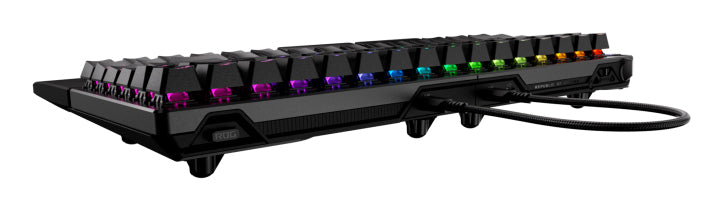 ASUS ROG Falcata – Gaming-Tastatur 75% – Mechanisch – USB & Bluetooth & 2,4 GHz – RGB – Ohne Ziffernblock