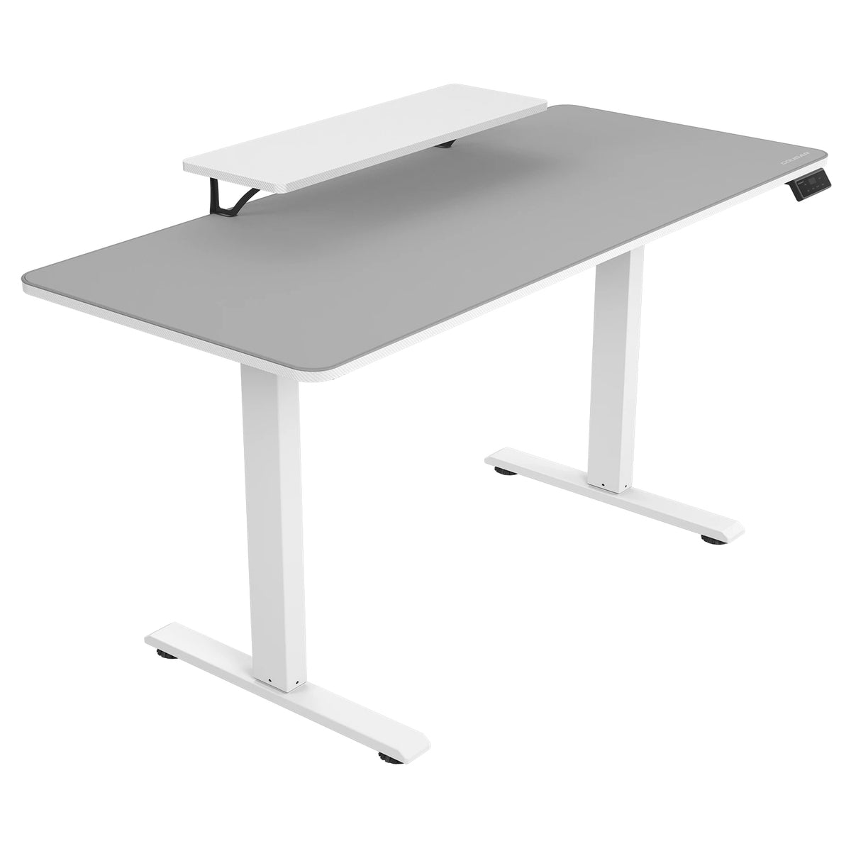 COUGAR Gaming COUGAR E-Star 140 – Höhenverstellbarer Tisch, 120 × 60 cm, elektrisch, 72–117 cm, 60 kg, Weiss