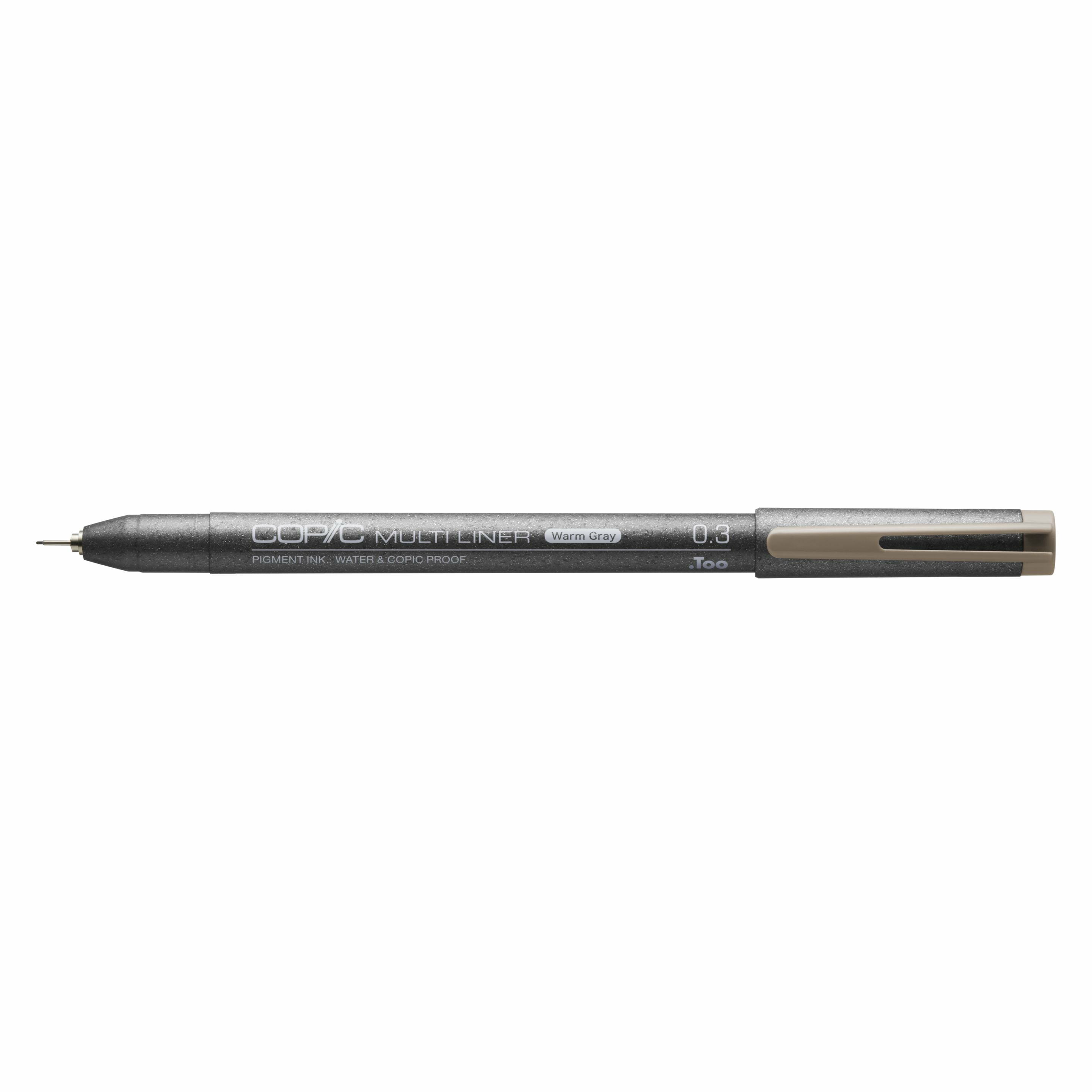 Copic Multiliner Fineliner – 0,1 mm, warmes Grau, 1 Stk., wasserfest