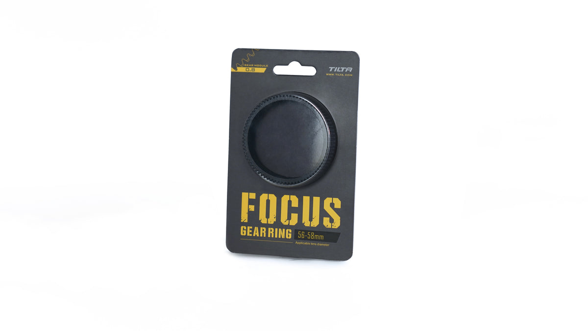 Tilta TA-FGR-5658 Fokus-Zahnkranz – 56–58 mm – Schwarz, Gummi
