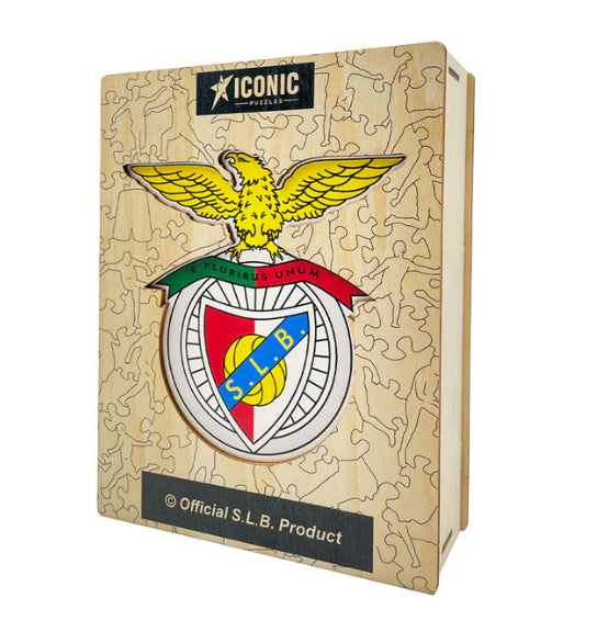 Iconic Puzzles Puzzle SL Benfica Logo – 270 Teile – 36,7×37,4 cm – ab 10 J. – Holz, mehrfarbig, FSC