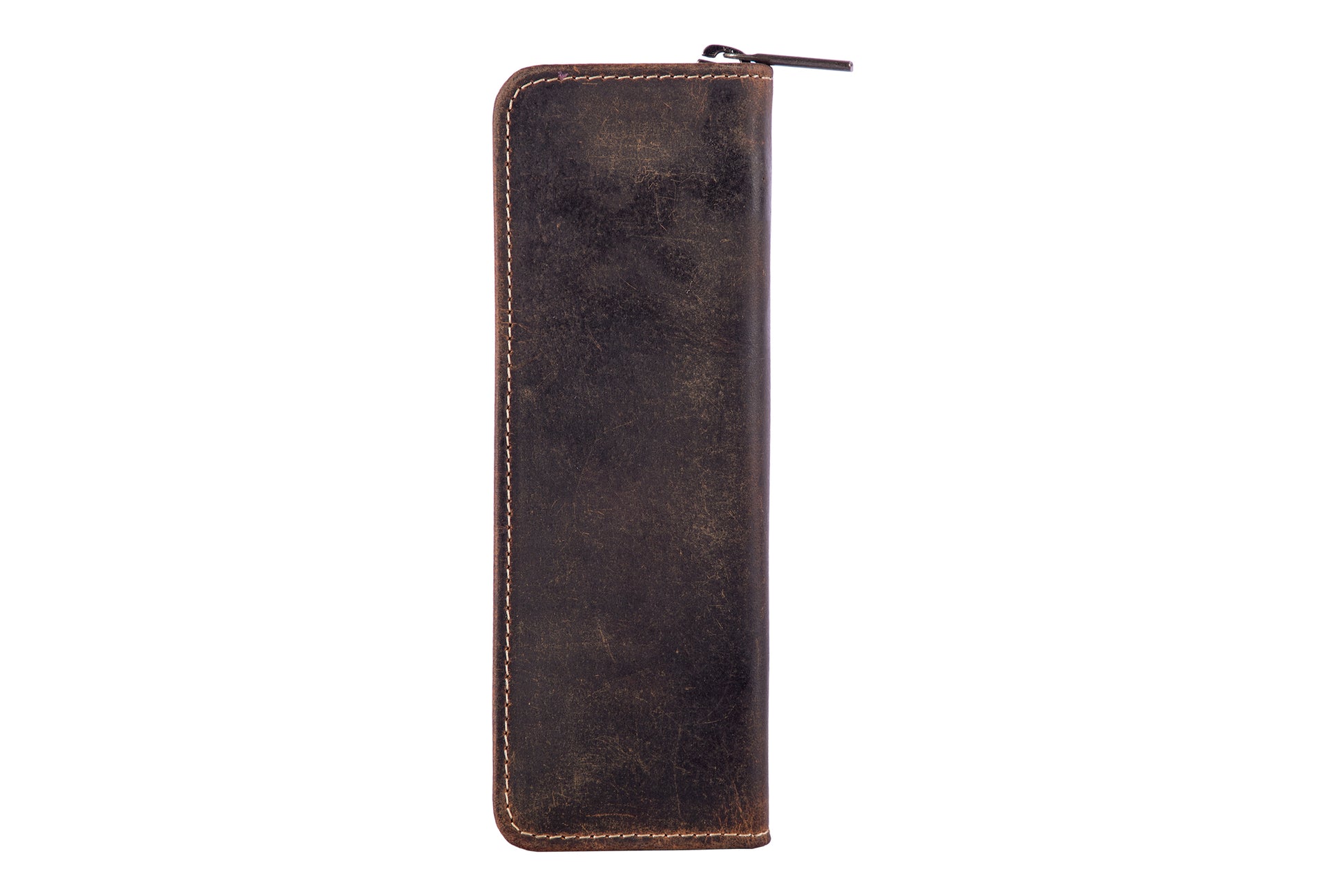 Alpenleder Etui Schlamperetui, leer – old havana/braun – Leder