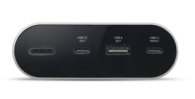 DELL APB080GL Powerbank 25'000 mAh – 100 W PD, 2× USB-C, 1× USB-A, grau