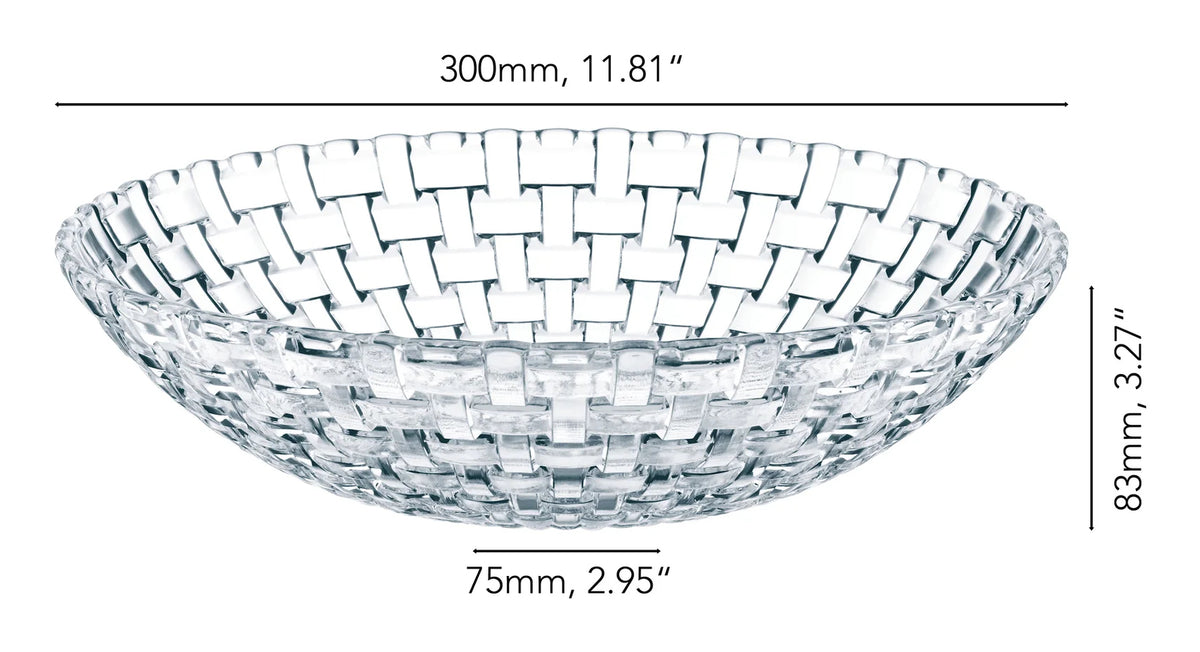 Nachtmann Servierschüssel – 2,9 l, Ø 30 cm, Kristallglas, Transparent, spülmaschinenfest