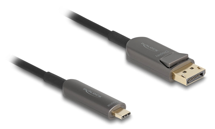 Delock – USB-C auf DisplayPort Adapter – DP 2.1, 8K@60 Hz, AOC, 30 m