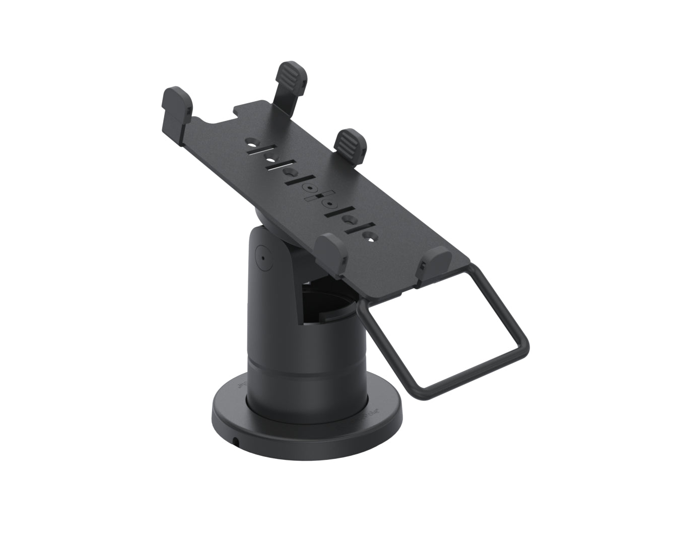 Ergonomic Solutions SpacePole VER200-S-02 – Payment-Halterung, 310°/0–70°, für VeriFone V200c/V400c, Schwarz