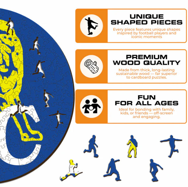 Iconic Puzzles Chelsea FC - Retro Logo – Logikspiel, 1 Spieler, ab 14 Jahren, mehrsprachig