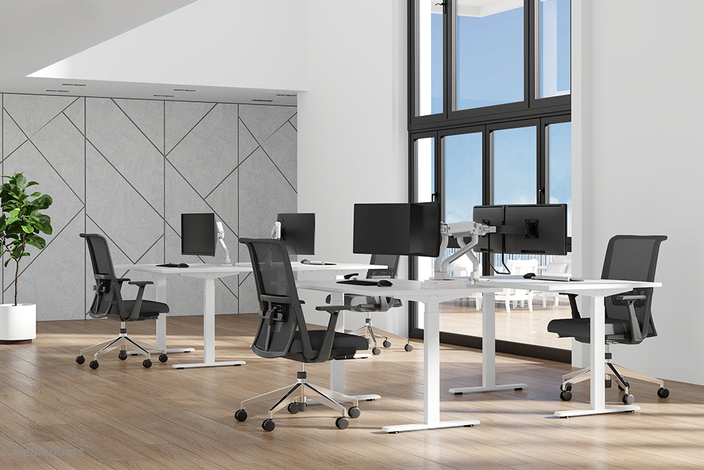 Neomounts Ds70S-950Wh1 – Monitorarm, Tischklemme/Durchführung, bis 49", VESA 75 × 75/100 × 100 mm, 18 kg