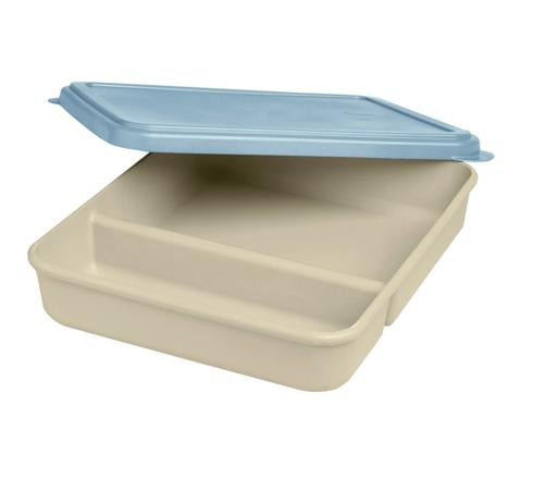 PRONAPPE PRO nappe Menuschale – 25 × 21 × 5 cm, Kunststoff (biozirkulär), mit Deckel, spülmaschinenfest, BPA-frei