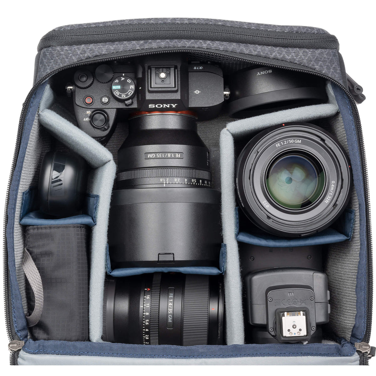 Think Tank Stash Master M Umhängetasche – Nylon, Polyurethan – Grau – 10 l – für DSLR und Systemkameras