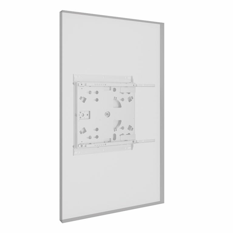 Hagor Wandhalterung – Vollbeweglich – 65" – VESA 200×200–400×400 – bis 45 kg, Flip-Mechanik – Weiss