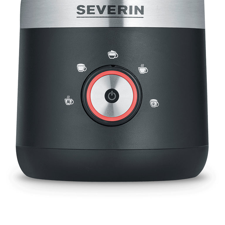 Severin Milchaufschäumer SM 3588 – 300 ml, 550 W, Heiss & Kalt – Schwarz/Edelstahl