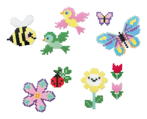 URSUS Frühling – Bügelperlen-Set – 2000 Perlen – Motivgrössen 5,5 × 4,5 cm bis 14,5 × 8,7 cm