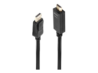 Lindy DisplayPort (Stecker) auf HDMI (Stecker) Adapter, DP 1.2, 4K@30 Hz, 2 m, passiv