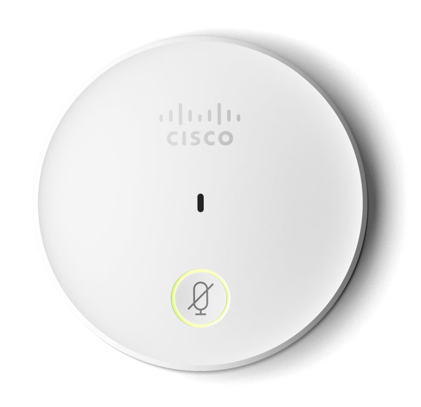 Cisco CS-MIC-TABLE-J-RF Konferenzmikrofon – 4-poliger Hirose, kabelgebunden, 80–20'000 Hz, für Cisco Room Kit