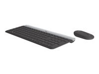 Logitech MK470 – Tastatur, kabellos (2,4 GHz), CH-Layout (DE-CH), Graphit