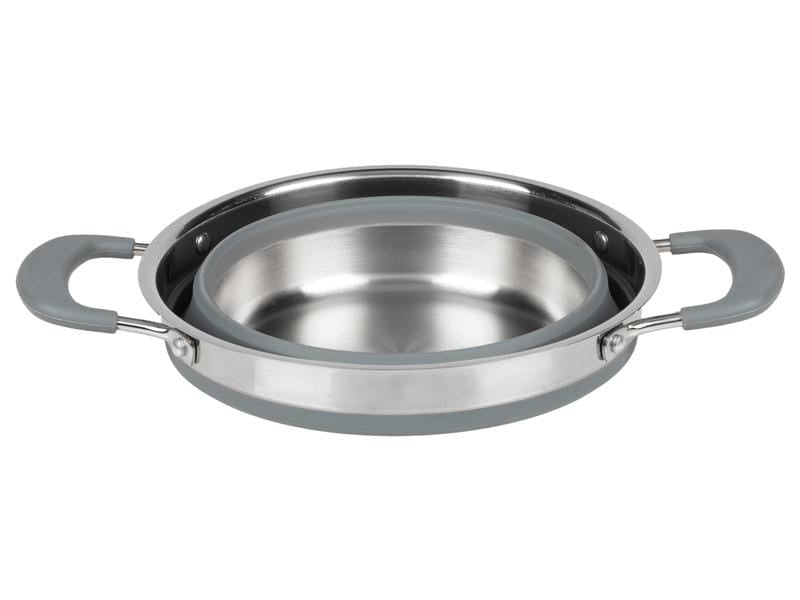 KOOR Kochtopf – 1,5 l, Edelstahl/Silikon, Grau