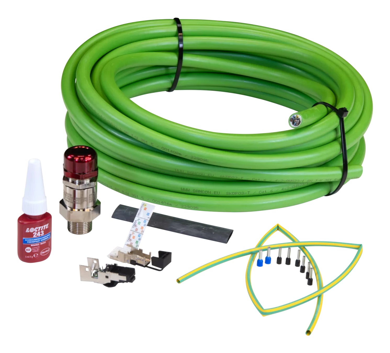 Axis SKDP03-T Patchkabel – 95 m, Grün, RJ-45, Crossover, für Kameras der ExCam-Serie