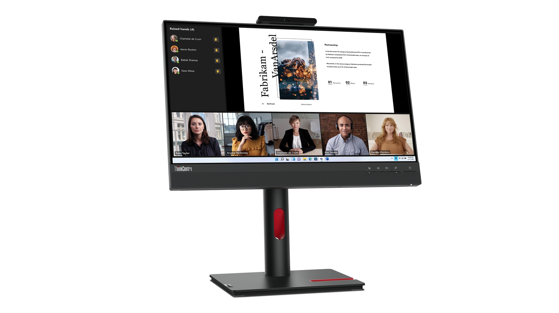 Lenovo ThinkVision – Monitor, 21,5" 1920 × 1080 (Full HD), IPS, HDMI, DisplayPort