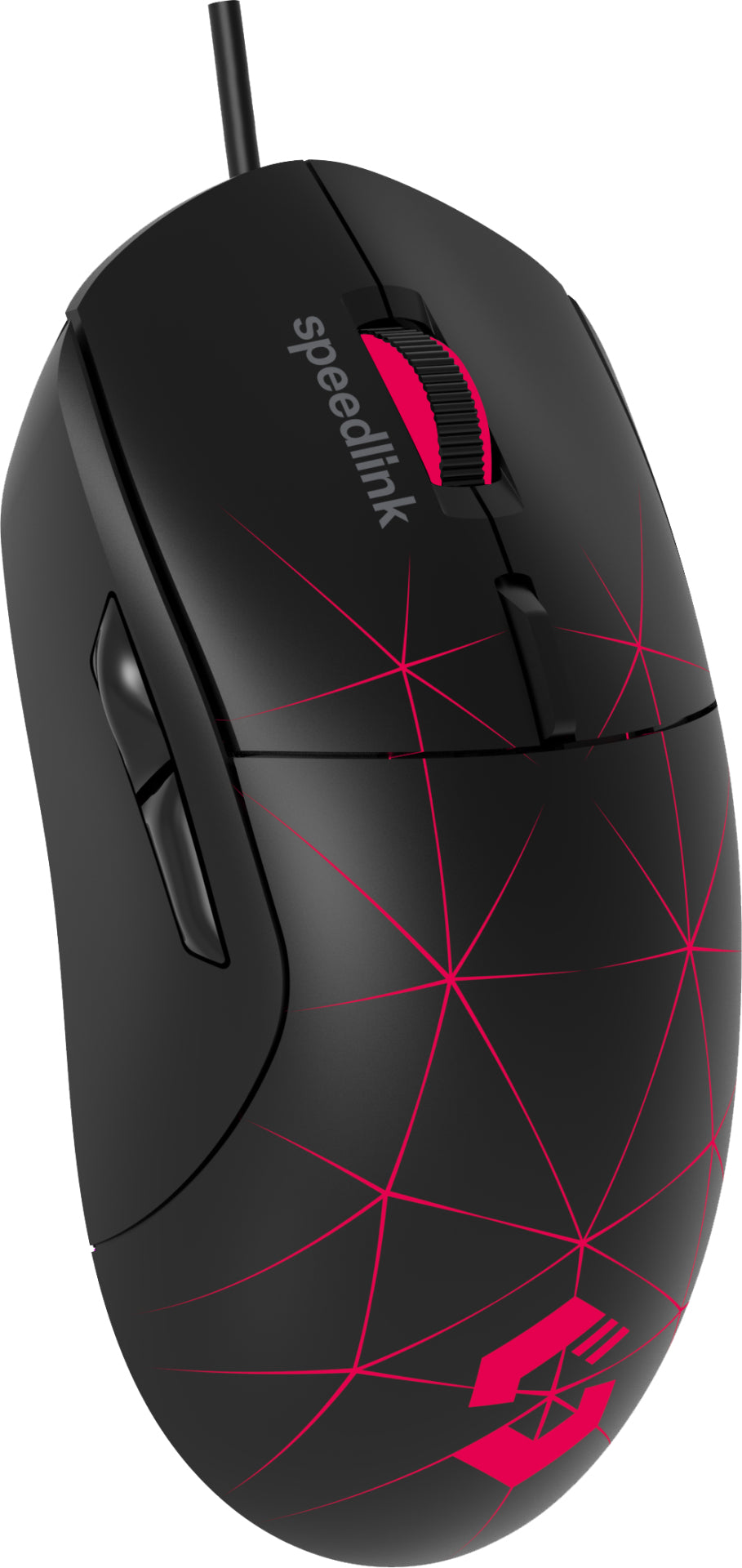SPEEDLINK CORAX – Gaming-Maus – Kabelgebunden (USB‑A), 3200 DPI, RGB-Beleuchtung, rechts