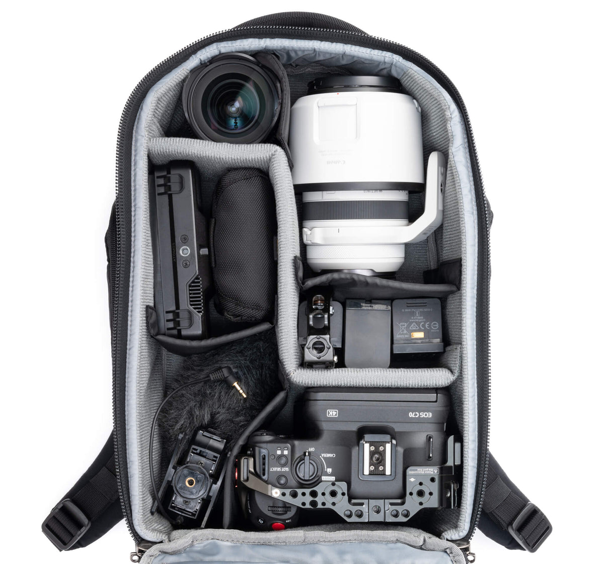 Think Tank Walker Pro Kamerarucksack – 16 l, 5 Objektive – Notebookfach 35,6 cm (14") – Textil, Schwarz