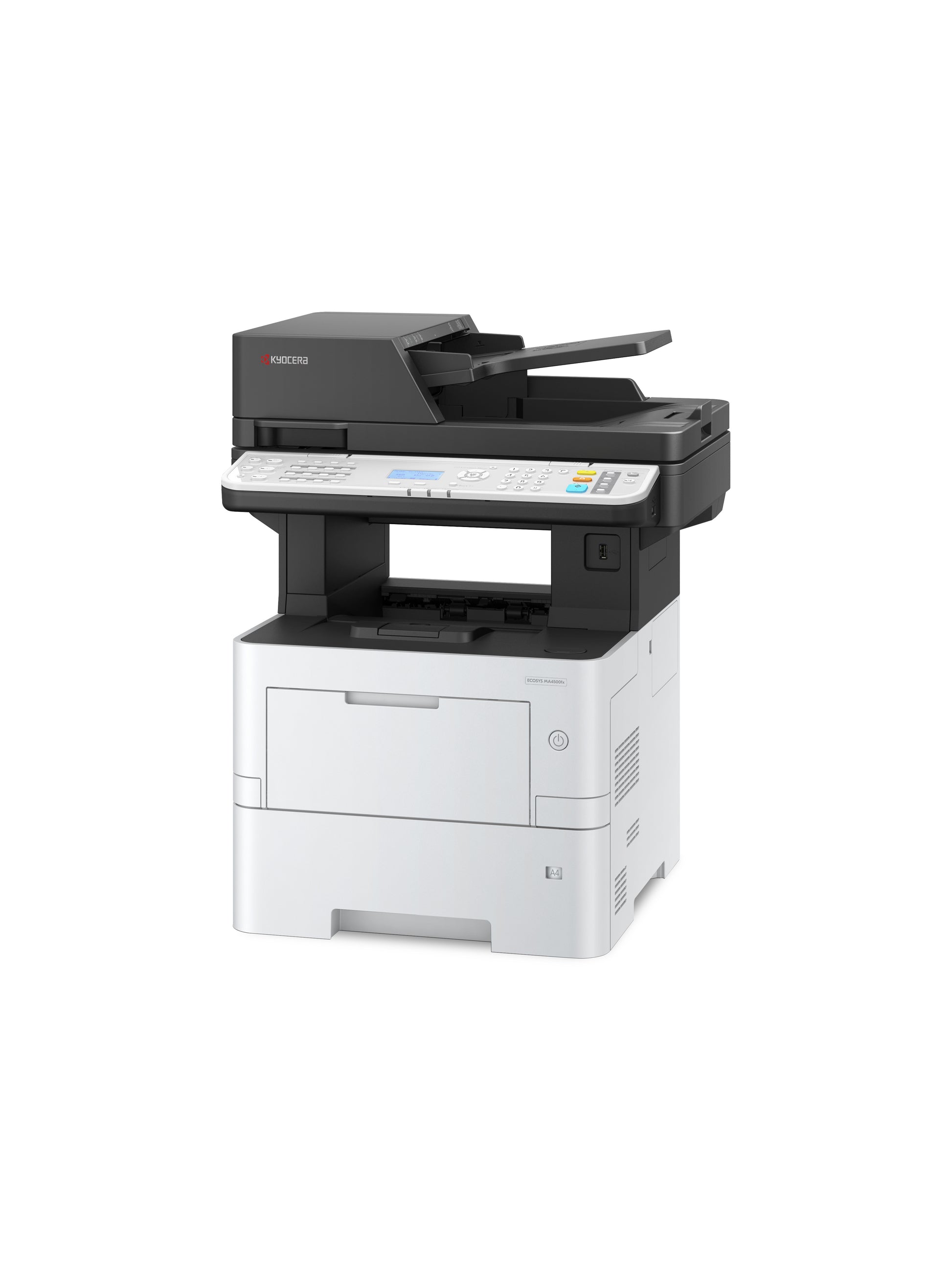 Kyocera MA4500fx – S/W Laser-MFP A4, 4-in-1 – USB/LAN – Duplex, Duplex-ADF – 45 Seiten/Min S/W
