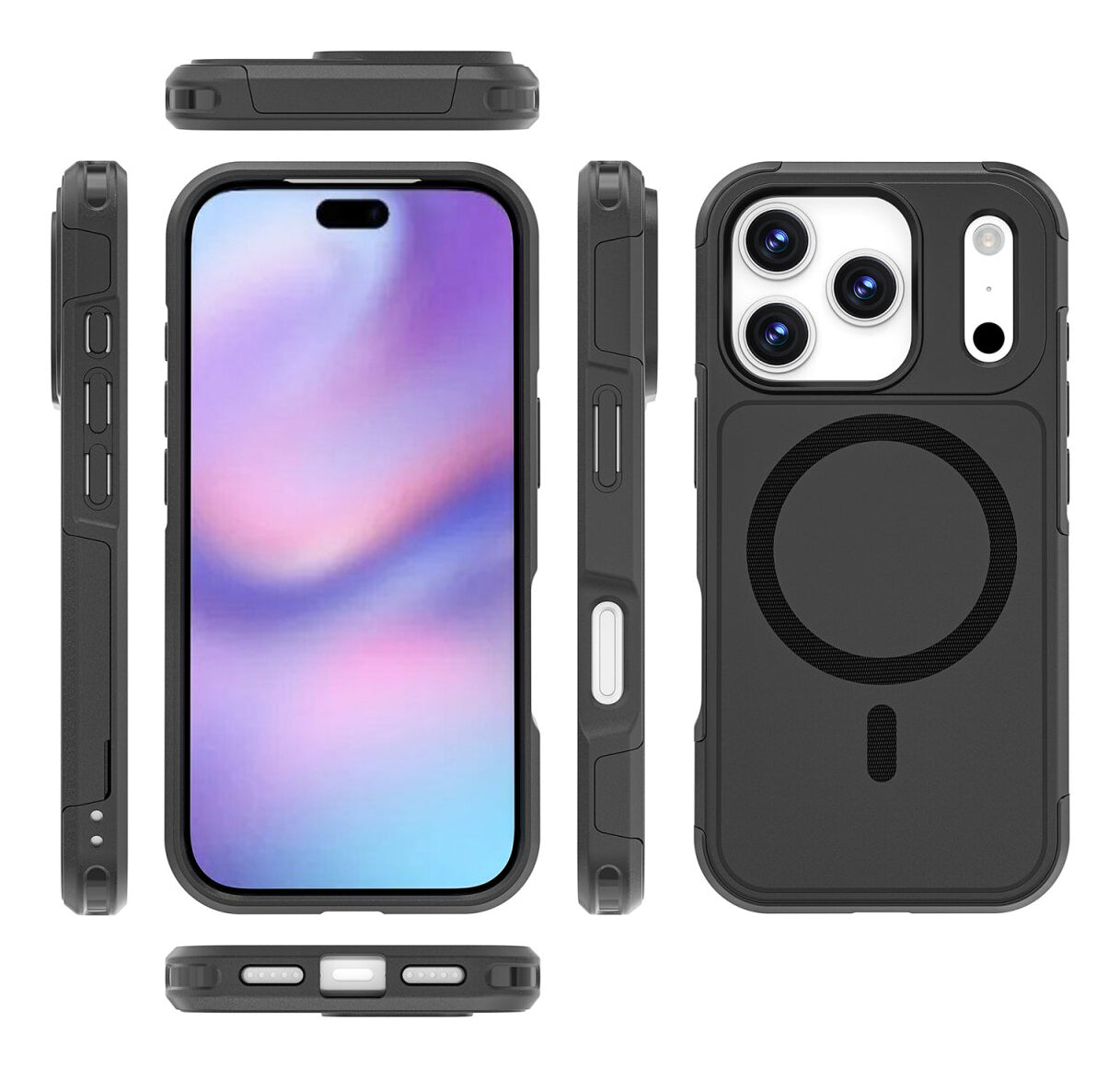 4smarts Backcover Defend – für Apple iPhone 17 Pro – schwarz – TPU/PC – MagSafe-kompatibel