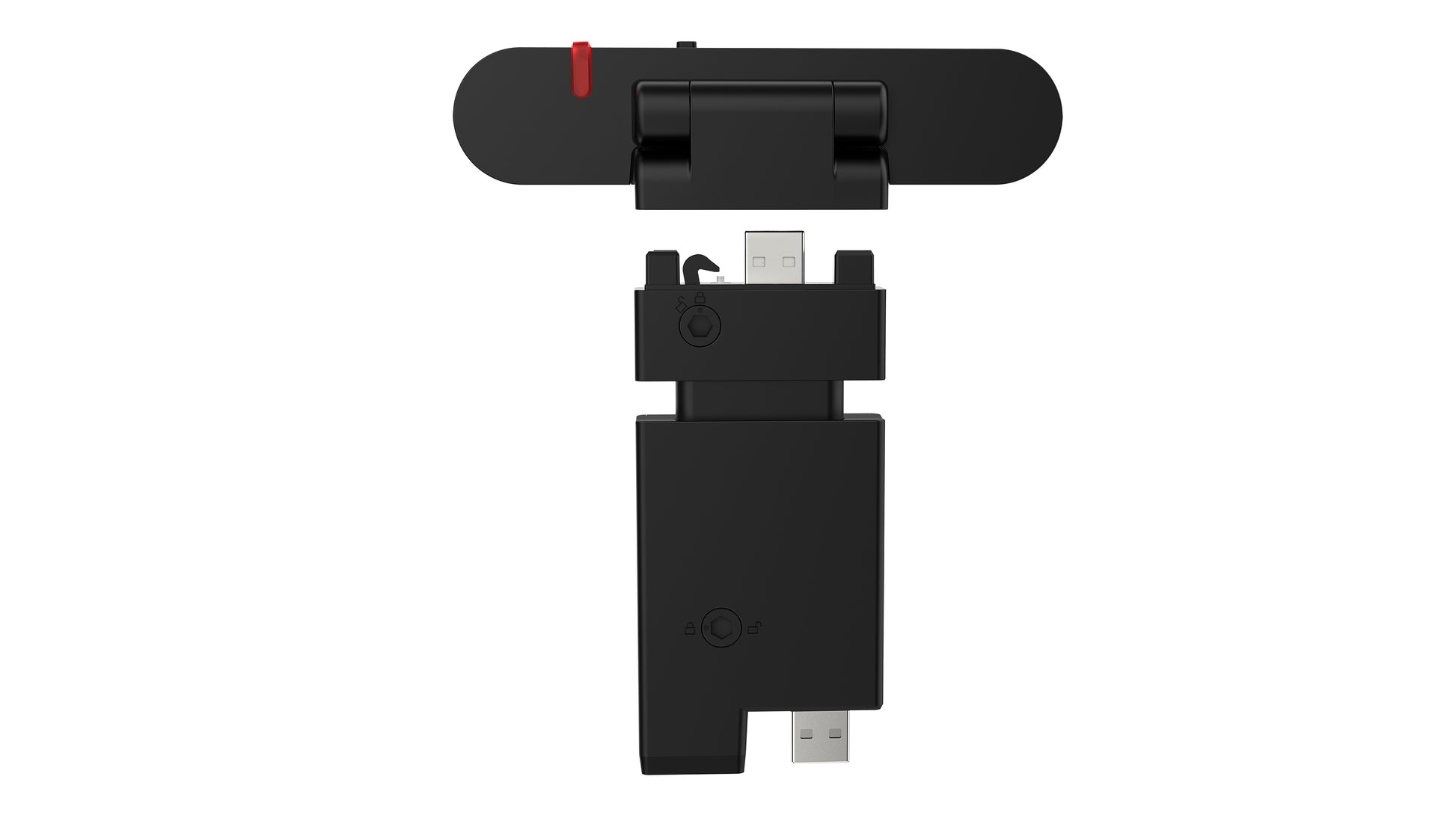 Lenovo ThinkVision MC60 (S) Webcam – Full HD 1080p, 30 fps, USB 2.0, Sichtschutz – Schwarz