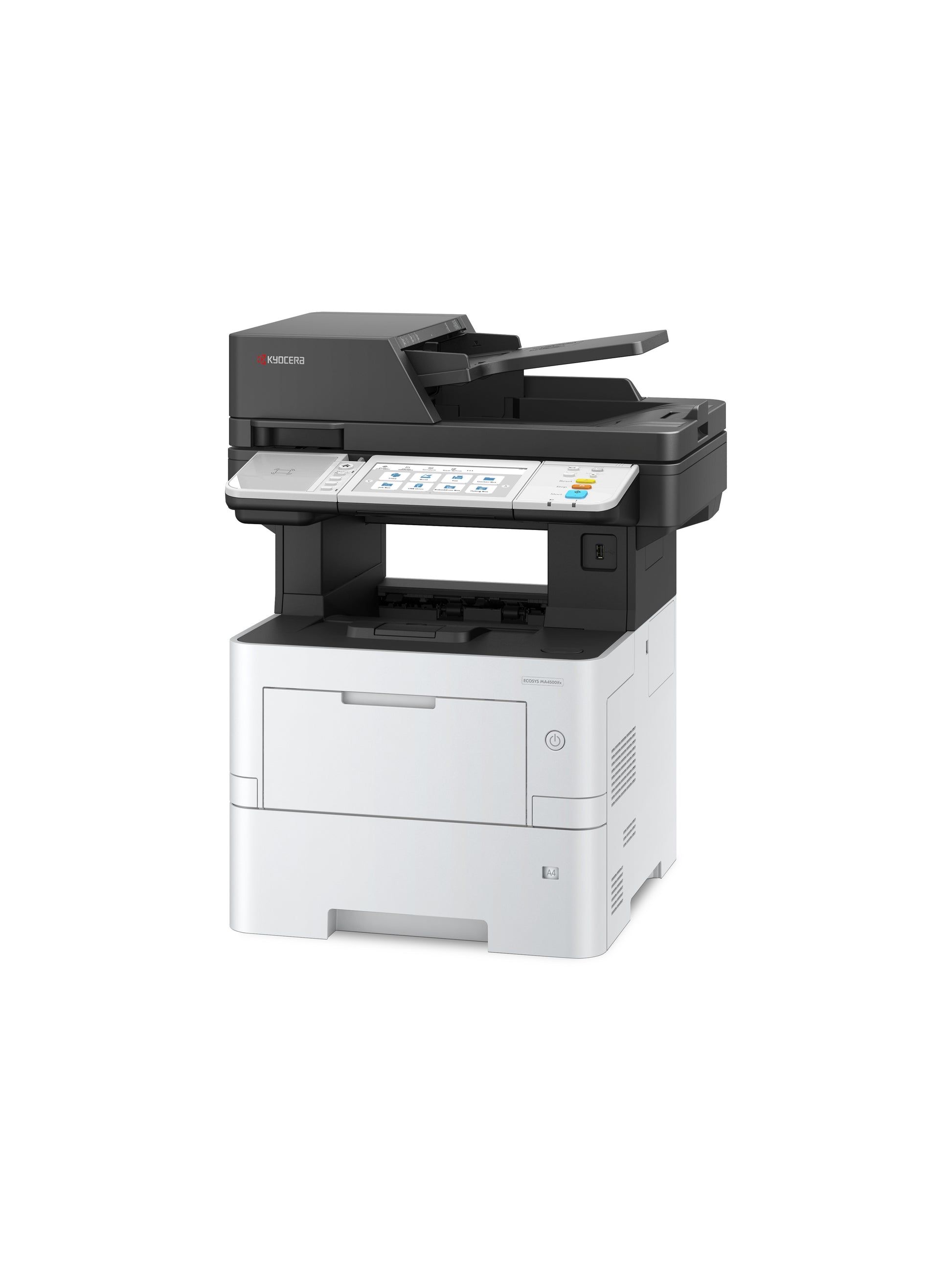 KYOCERA ECOSYS MA4500ifx – S/W Laser-MFP A4, 4-in-1 – USB/LAN – Duplex, Duplex-ADF – 45 ppm S/W