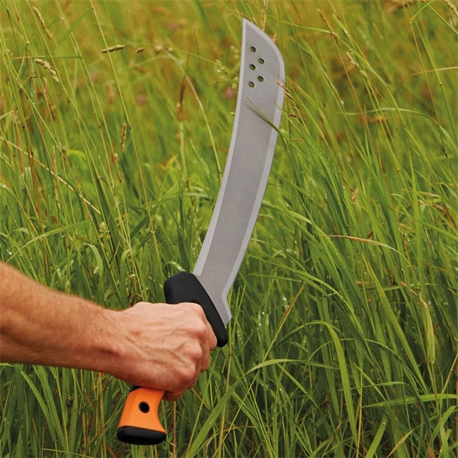 Fiskars Solid – Machete 700 mm, Klingenlänge 380 mm, Edelstahl, Kunststoffgriff, Orange