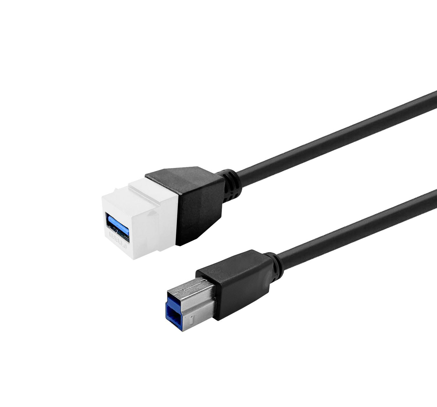 Vivolink USB-Adapter USB-A (Buchse) auf USB-B (Stecker) – USB 3.2 Gen 1 (5 Gbit/s) – Weiss
