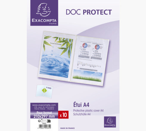 Exacompta Sichtmappe – PVC, 10er-Pack