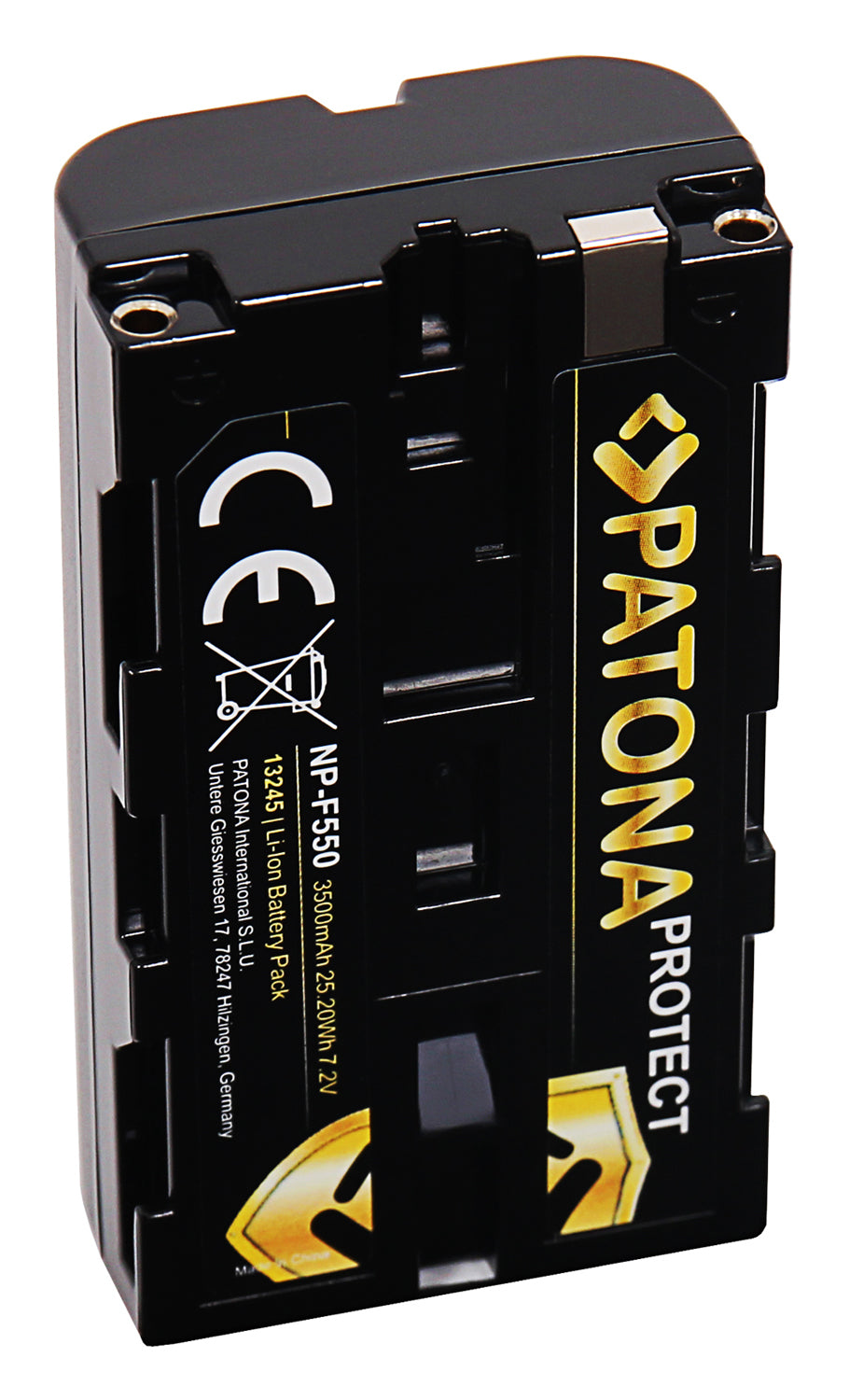 PATONA PROTECT Akku NP-F550 – 3.500 mAh, 7,2 V Li-Ion – für Sony NP-F550, F330, F530 und andere