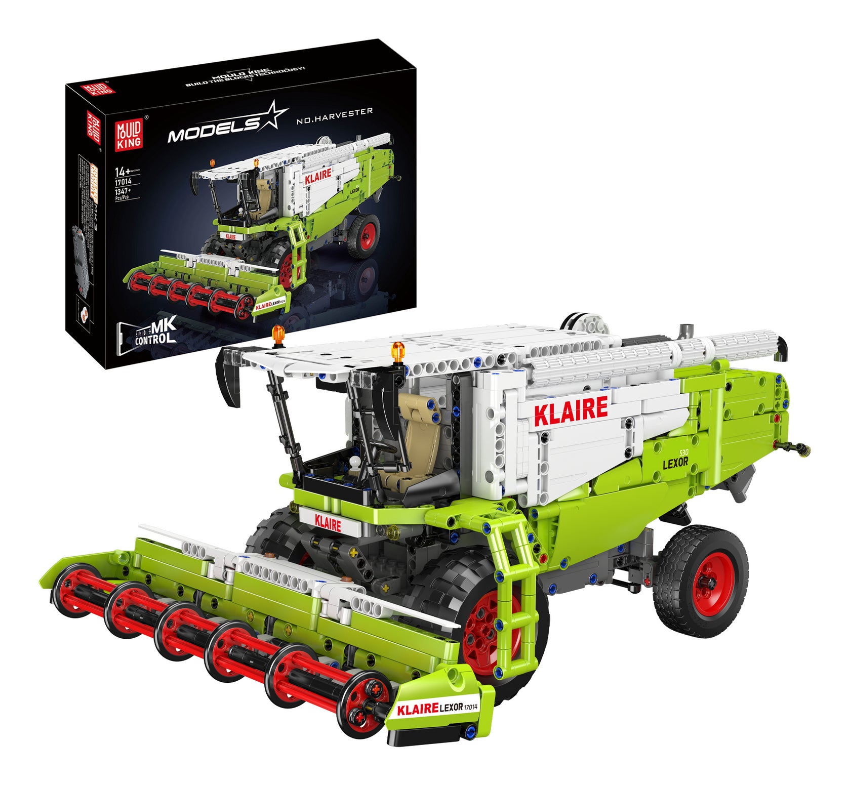 Mould King 3D Puzzle KLAIRE LEXOR Mähdrescher – 1347 Teile – ab 14 J. – Kunststoff