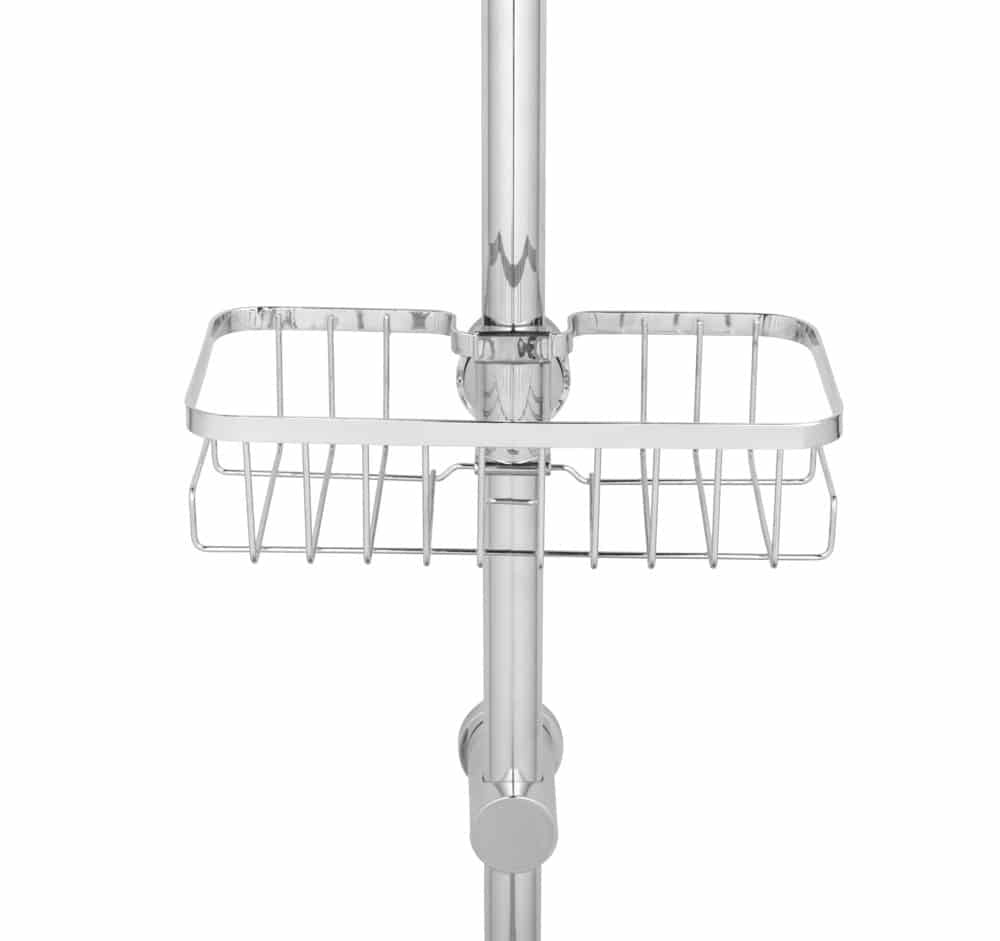 WENKO Seifenhalter (Wand) – Edelstahl/Kunststoff, Wandmontiert, 24×6,2×14 cm, Chrom