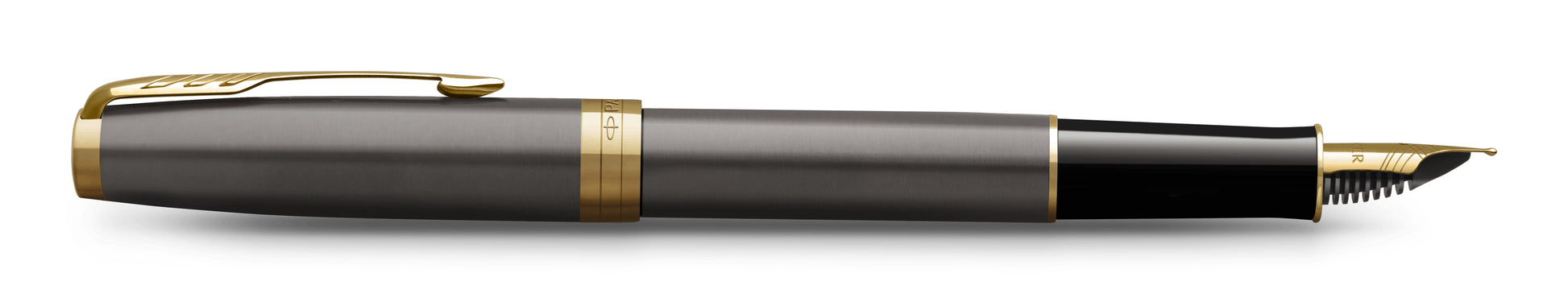 Parker Sonnet Grey GT – Füllfederhalter F Feder – Grau