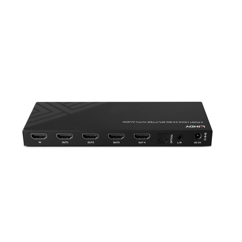 Lindy HDMI-Splitter, 1×4, 8K, Audio