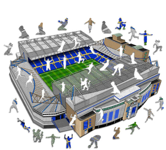 Iconic Puzzles Chelsea FC - Stamford Bridge Stadion - Logikspiel, 1 Spieler, ab 14 Jahren, mehrsprachig