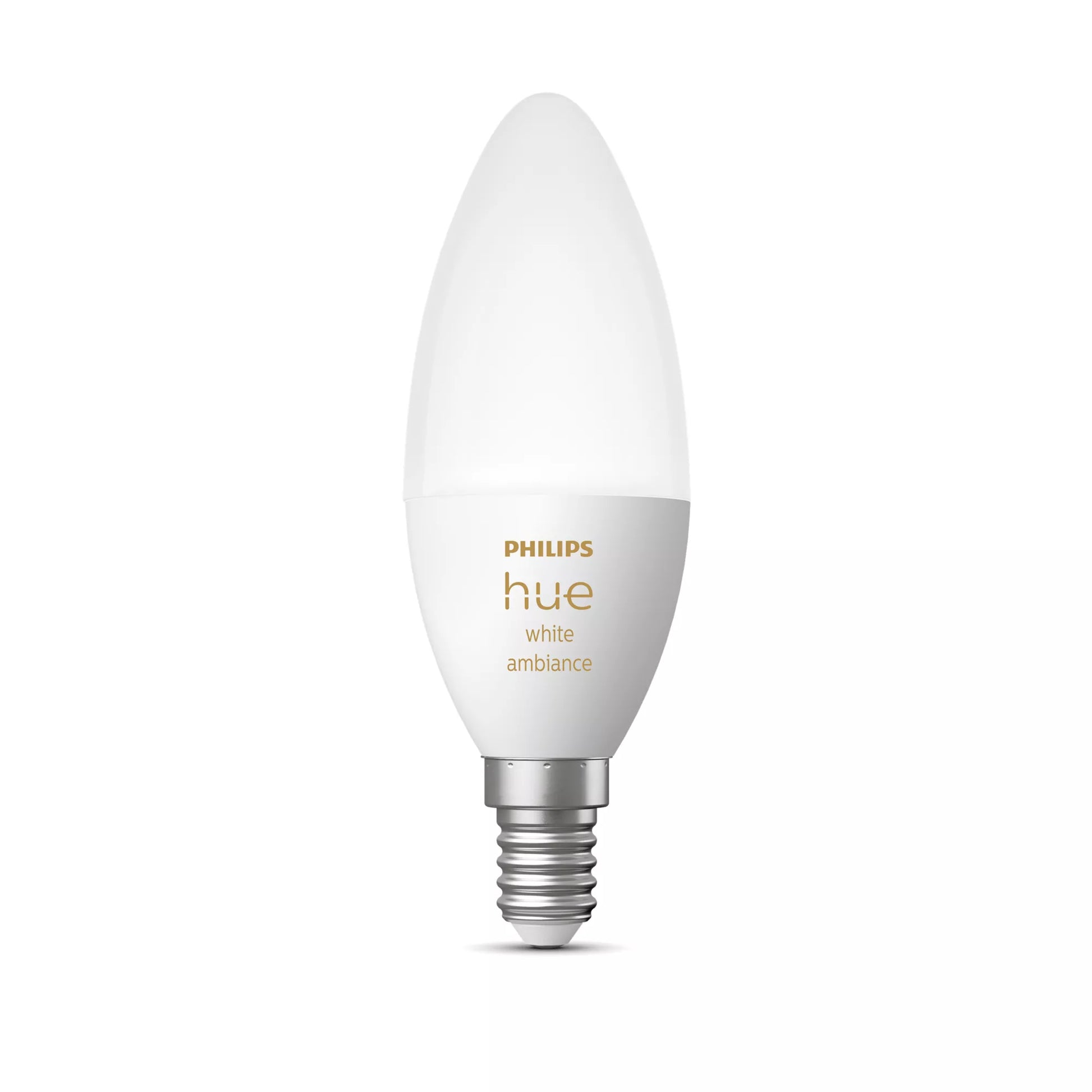 Philips by Signify Philips Hue Smart-Leuchtmittel E14 White Ambience – 470 lm, 2200–6500 K, App-Steuerung, dimmbar – Weiss