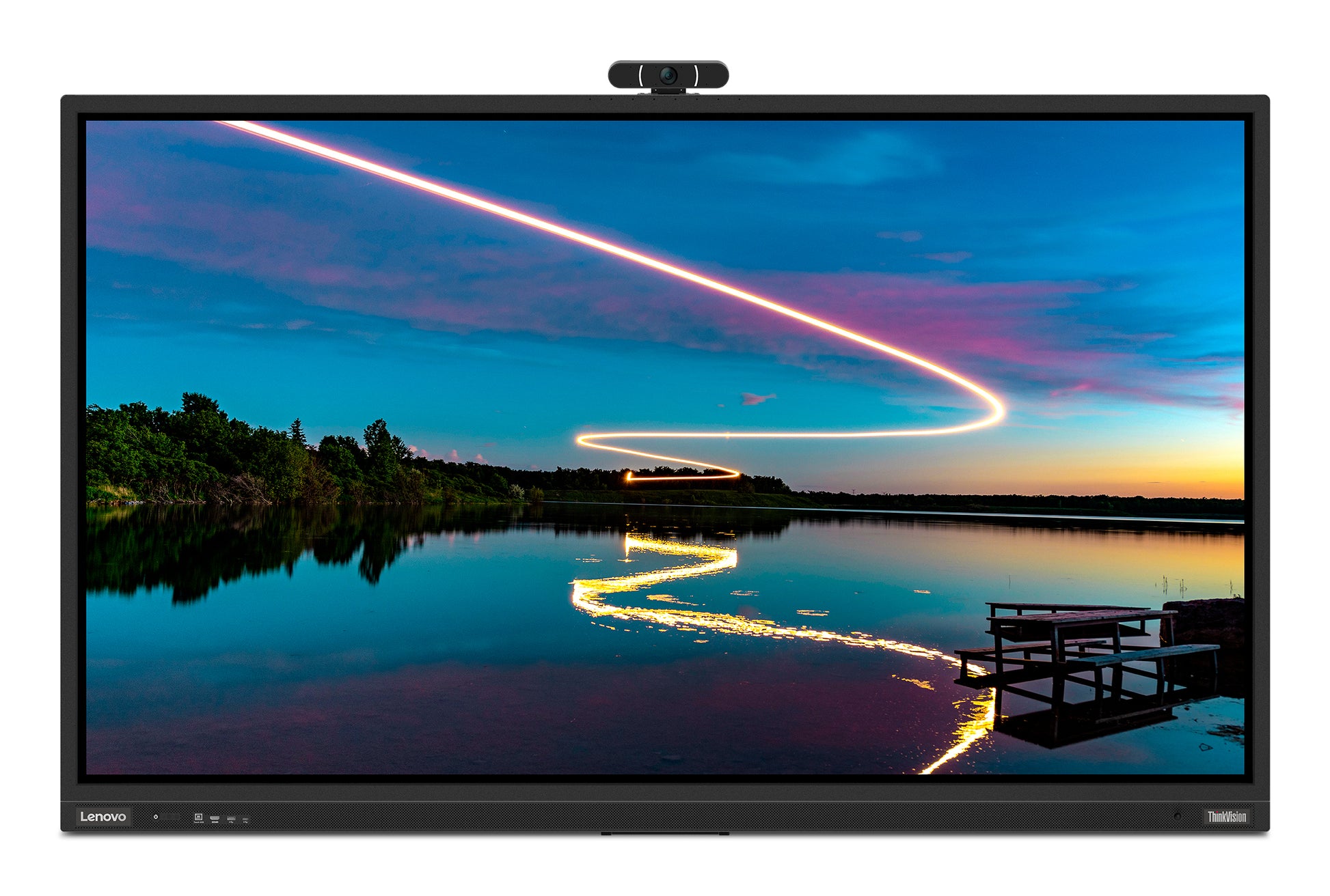 Lenovo ThinkVision T86 – 86" Touch, 3840 × 2160 (4K), VA, Webcam, LAN