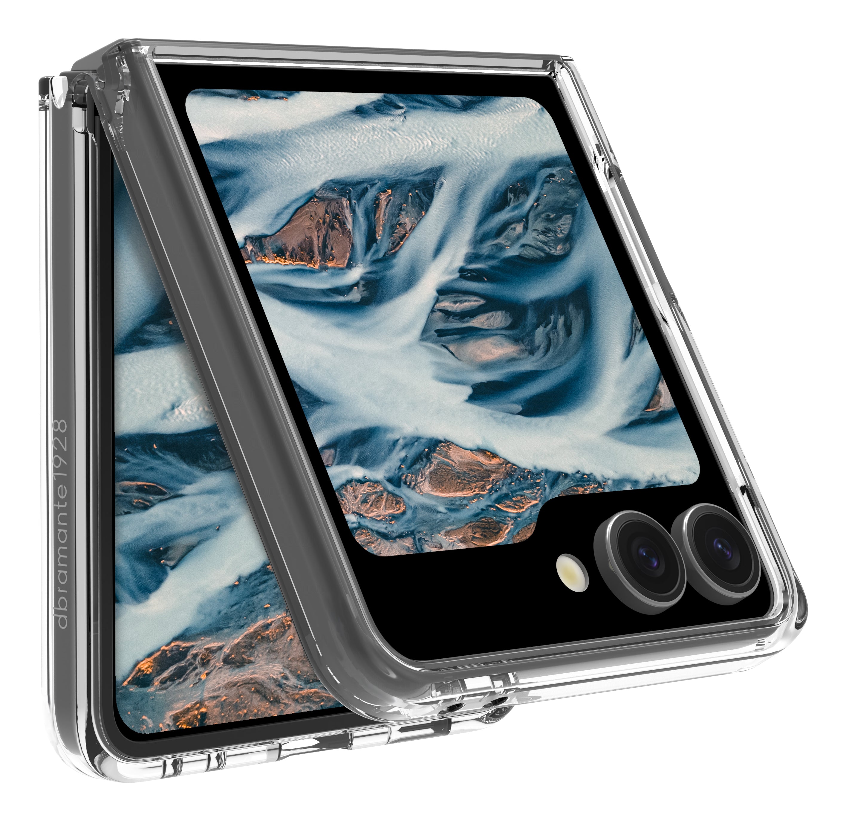 dbramante1928 Iceland Pro Backcover – für Samsung Galaxy Z Flip 7, Transparent, bis 3 m sturzsicher